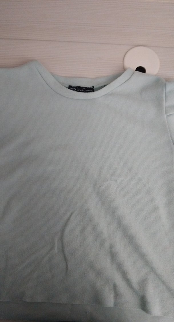 su yesili Kadın Kısa Kollu Tişört - Görsel 2