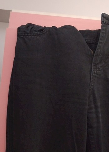 Kadın Siyah Boyfriend Denim Pantolon - Görsel 2