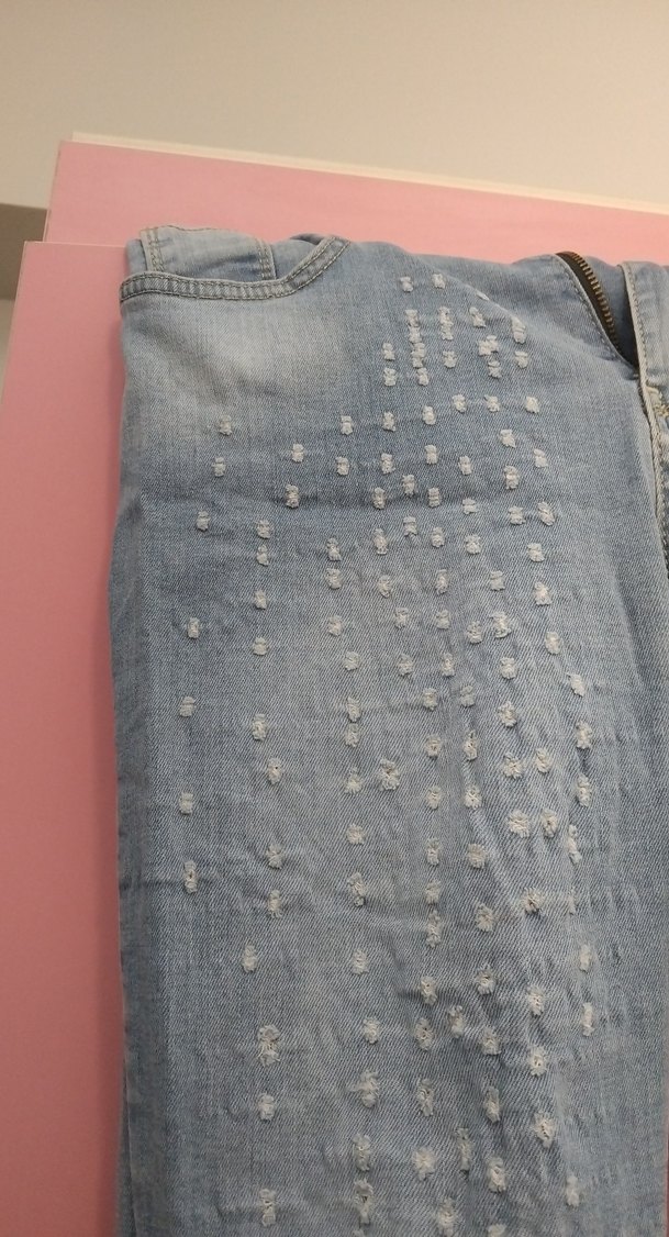 Düğmeli Mavi Pastel Kadın Denim Pantolon - Görsel 2