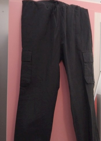 Siyah Bel Detaylı Kadın Loose Fit Denim Pantolon - Görsel 2