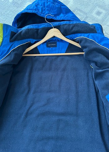 Erkek Mavi Kapüşonlu Kayak Ceketi - Görsel 9