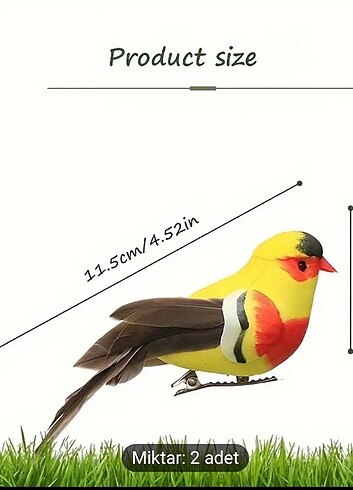 Diğer 2 Adet Yapay Papağan