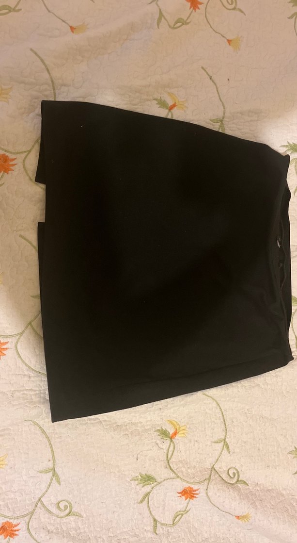 Siyah Mini Etek Yırtmaçlı Düz Kesim - Görsel 4