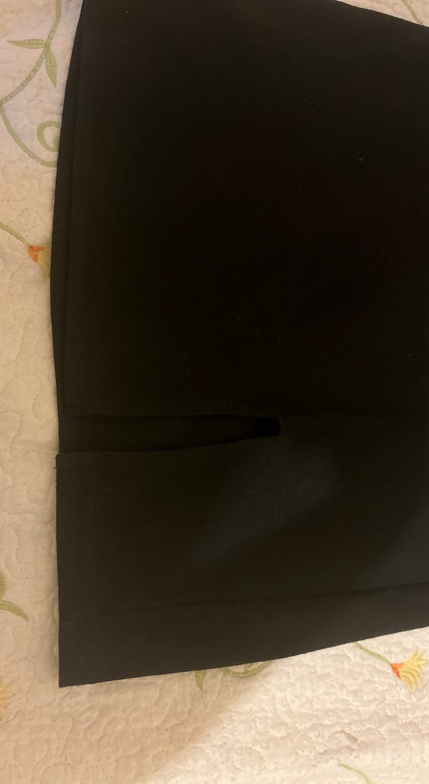 Siyah Mini Etek Yırtmaçlı Düz Kesim - Görsel 3