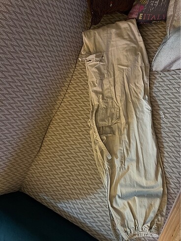 38 Beden camel Renk Trendyol bej kargo paraşüt pantalon