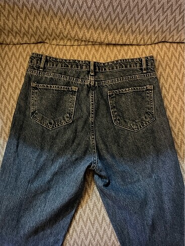 32 Beden Lacivert mom jean