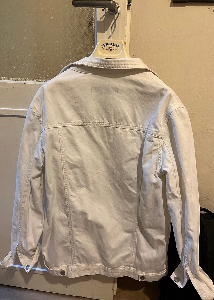 Dilvin beyaz kot ceket - Görsel 3