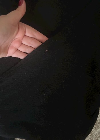 s Beden siyah Renk Siyah Bağlamalı V Yaka Bluz