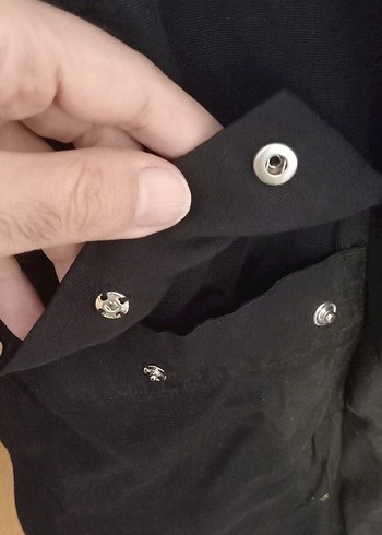 diğer Beden Siyah Fermuarlı Kolsuz Keten Yelek