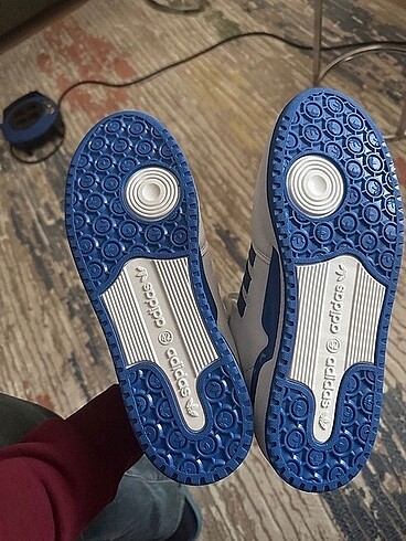 42 Beden Adidas Forum Low Beyaz-Mavi