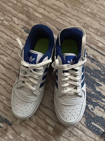 42 Beden beyaz Renk Adidas Forum Low Beyaz-Mavi