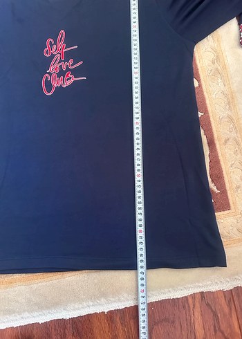 Kadın Lacivert Uzun Kollu Salaş Pijama Takımı - Görsel 6