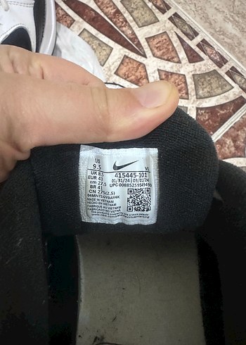 Erkek Beyaz Siyah Spor Ayakkabı - Görsel 9