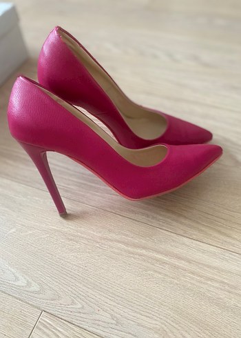 Pembe Stiletto Topuklu Kadın Ayakkabı