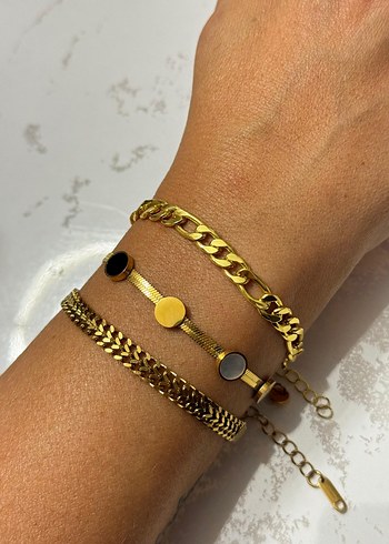 Yıldız Detaylı Altın Rengi Kadın El Zinciri - Görsel 16