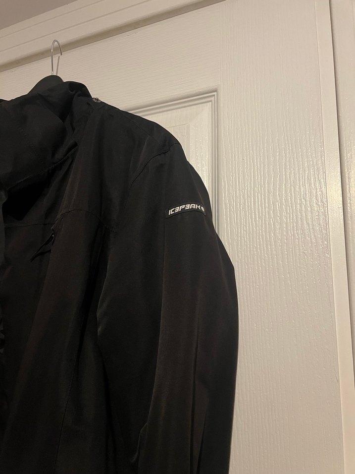 Erkek Siyah Midi Yağmurluk Yüksek Yakalı - Görsel 3