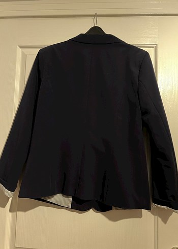 Düğmeli Lacivert Kadın Blazer Ceket - Görsel 6