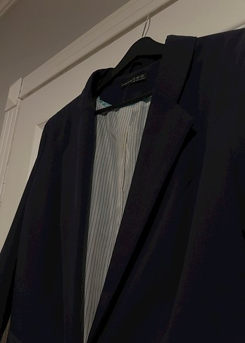 Düğmeli Lacivert Kadın Blazer Ceket - Görsel 5