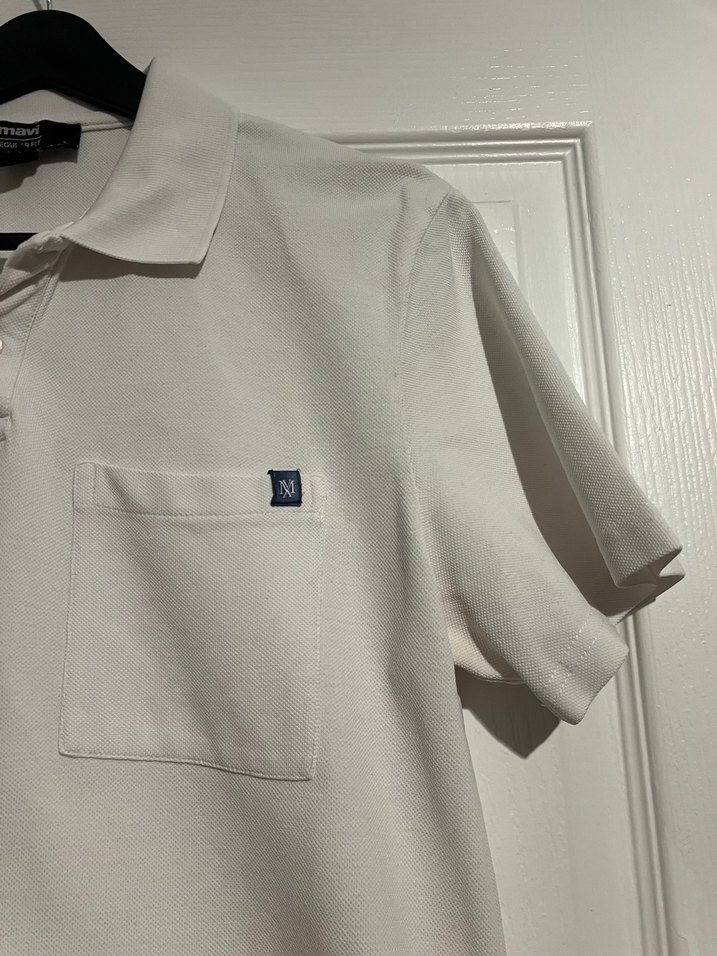 Mavi Jeans Beyaz Polo Yaka - Görsel 2