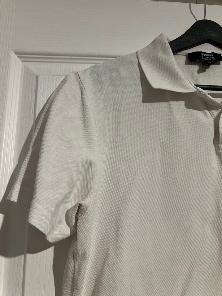 Mavi Jeans Beyaz Polo Yaka - Görsel 3