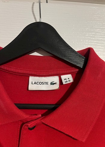 Kırmızı Unisex Polo Yaka Tişört - Görsel 4