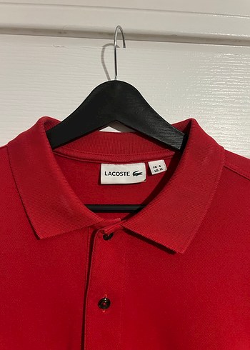 Kırmızı Unisex Polo Yaka Tişört - Görsel 3