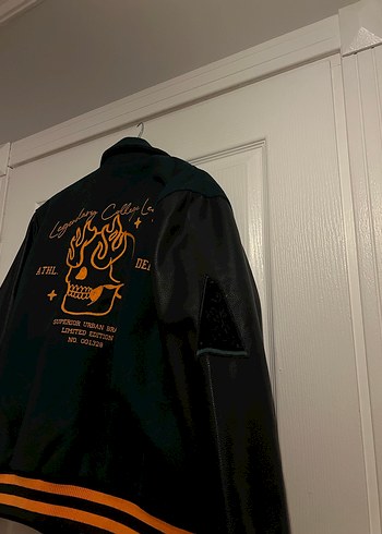 Erkek Siyah Deri Street Wear Ceket - Görsel 8