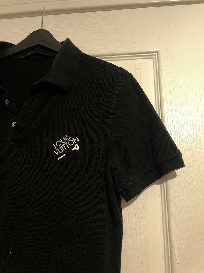 Siyah Polo Yaka Tişört - Görsel 3