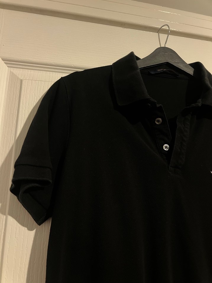 Siyah Polo Yaka Tişört - Görsel 4