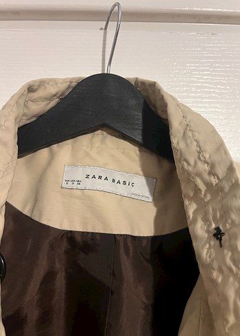 Düğmeli Bej Midi Kadın Trençkot - Görsel 5