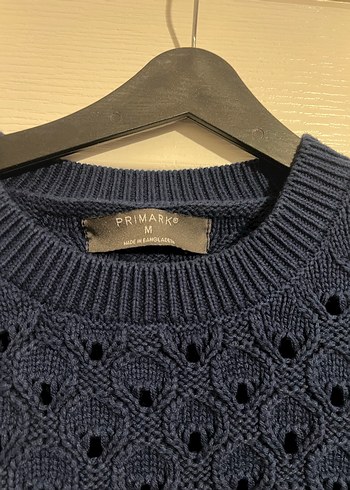 Kadın Lacivert Örgü Triko Kazak - Görsel 3