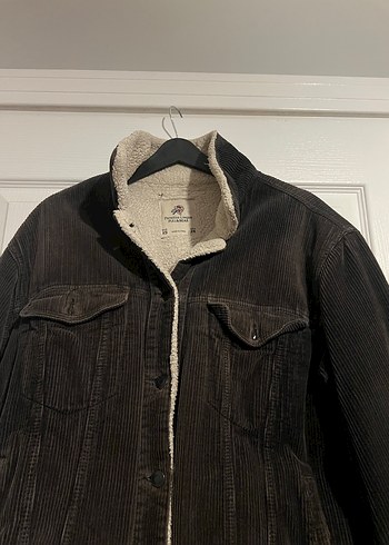 Kadife Siyah Eskitme Kadın Ceket - Görsel 5