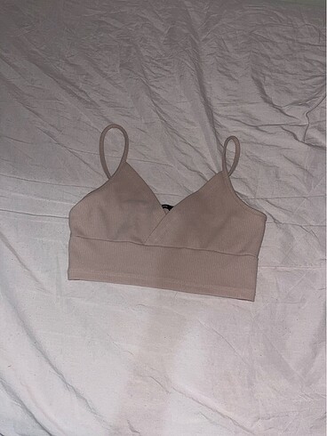 M beden pembe dekolte crop