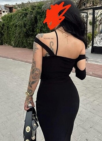 Diğer Kol detaylı bilek üstü elbise