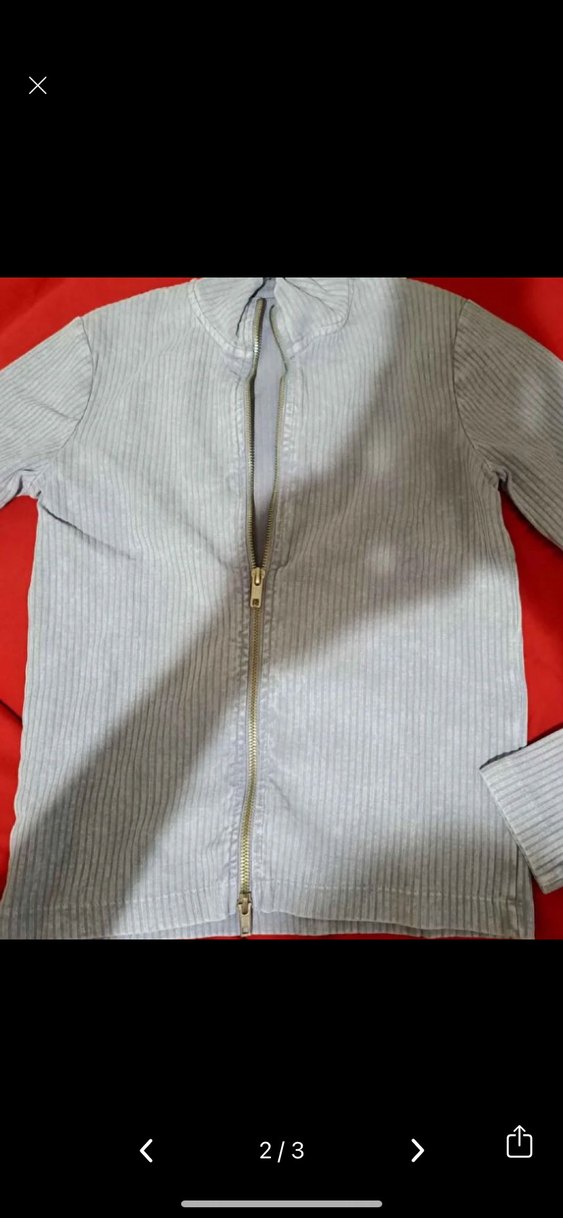 Fermuarlı Yüksek Yakalı Mavi Kadın Triko - Görsel 2