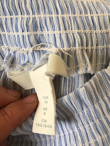 36 Beden mavi Renk H&M marka yazlık gömlek