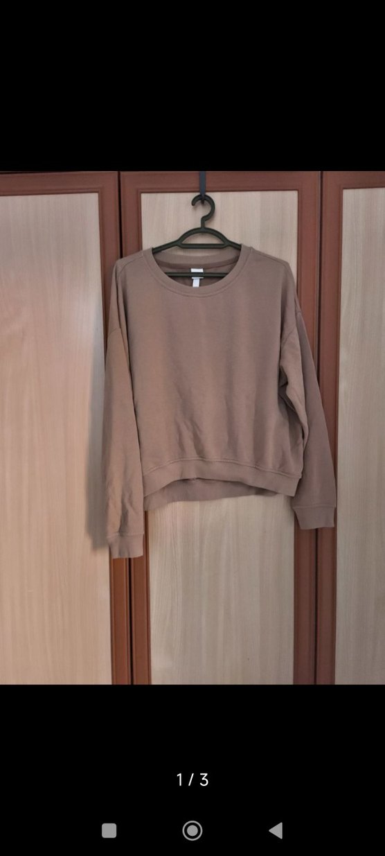 H&M Basics Erkek Bej Tişört M - Görsel 3