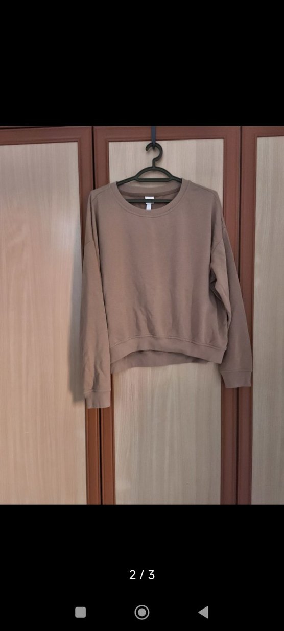 H&M Basics Erkek Bej Tişört M - Görsel 2