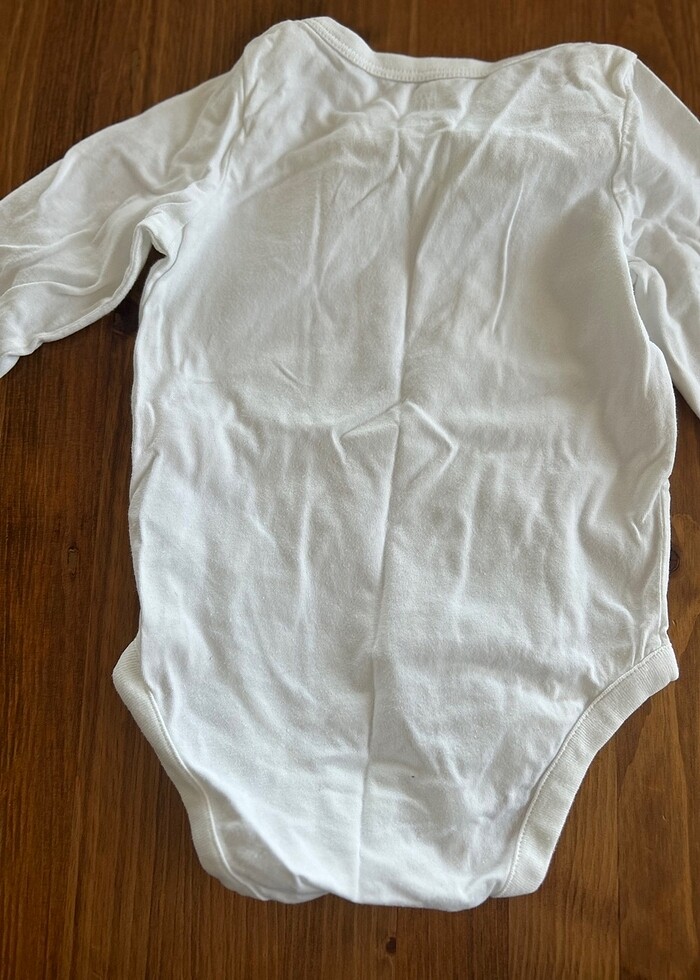 GAP Çıtçıtlı uzun kollu papyonlu Body - Görsel 3