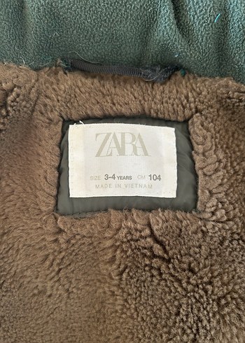 Zara Orijinal İçi lü, kapüşonlu Çocuk Mont - Görsel 4