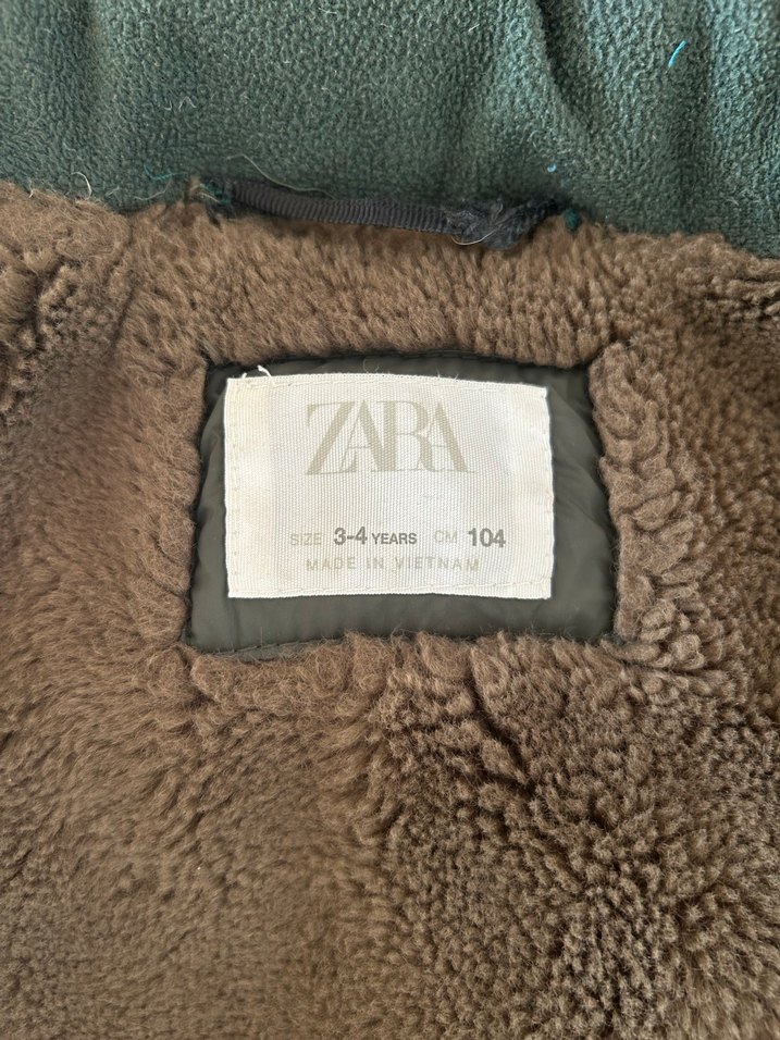 Zara Orijinal İçi lü, kapüşonlu Çocuk Mont  - Görsel 4