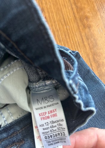 Marks & Spencer M&S orijinal 1,5 yaş çocuk kot pantolon