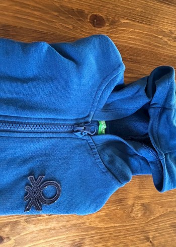 Benetton Benetton orijinal fermuarlı kapüşonlu Sweatshirt