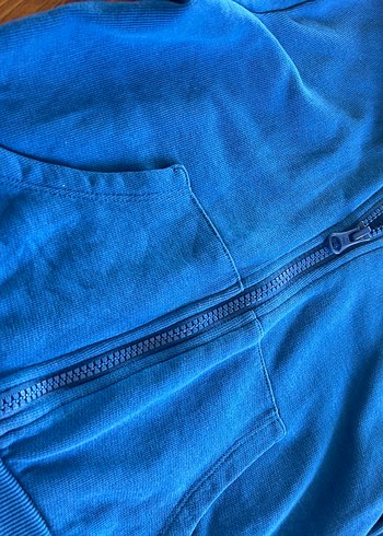 Benetton orijinal fermuarlı kapüşonlu Sweatshirt - Görsel 3