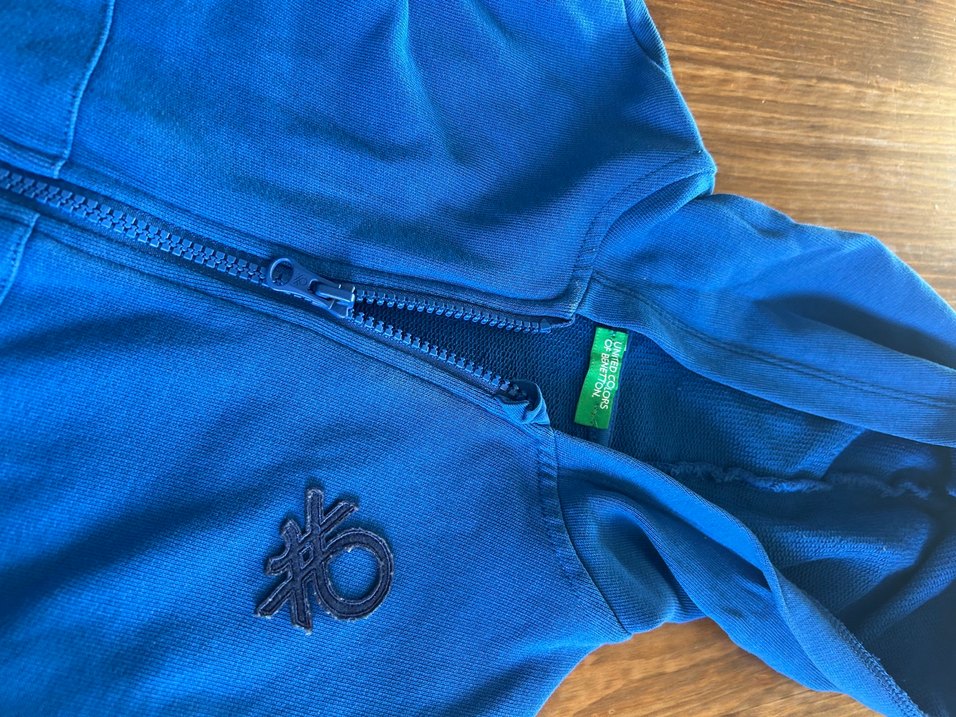 Benetton orijinal fermuarlı kapüşonlu Sweatshirt - Görsel 2