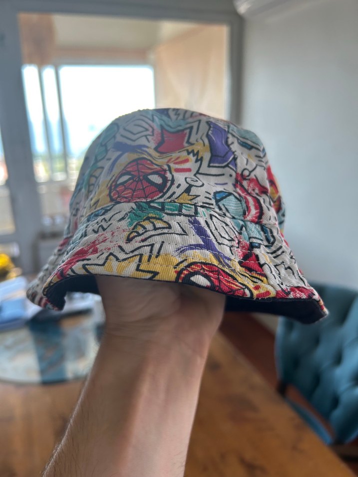 IRON MAN Baskılı Erkek Çocuk Bucket Şapka  - Görsel 2