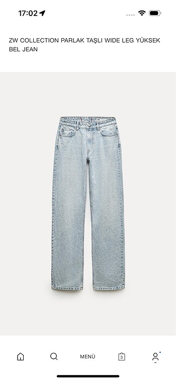 Zara Taşlı jeans