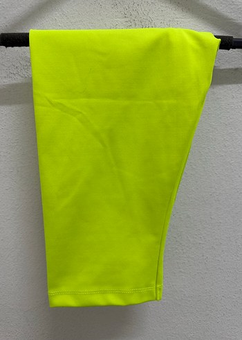 13-14 Yaş Beden Kız Çocuk Neon Sarı Tayt