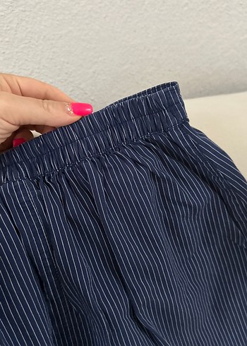 7 Yaş Beden mavi Renk Renkli Düğmeli Nakışlı Kız Kot Etek