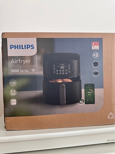 Philip Airfryer 5000 serisi çok uzaktan vi fi bağlantılı 7.2 lit